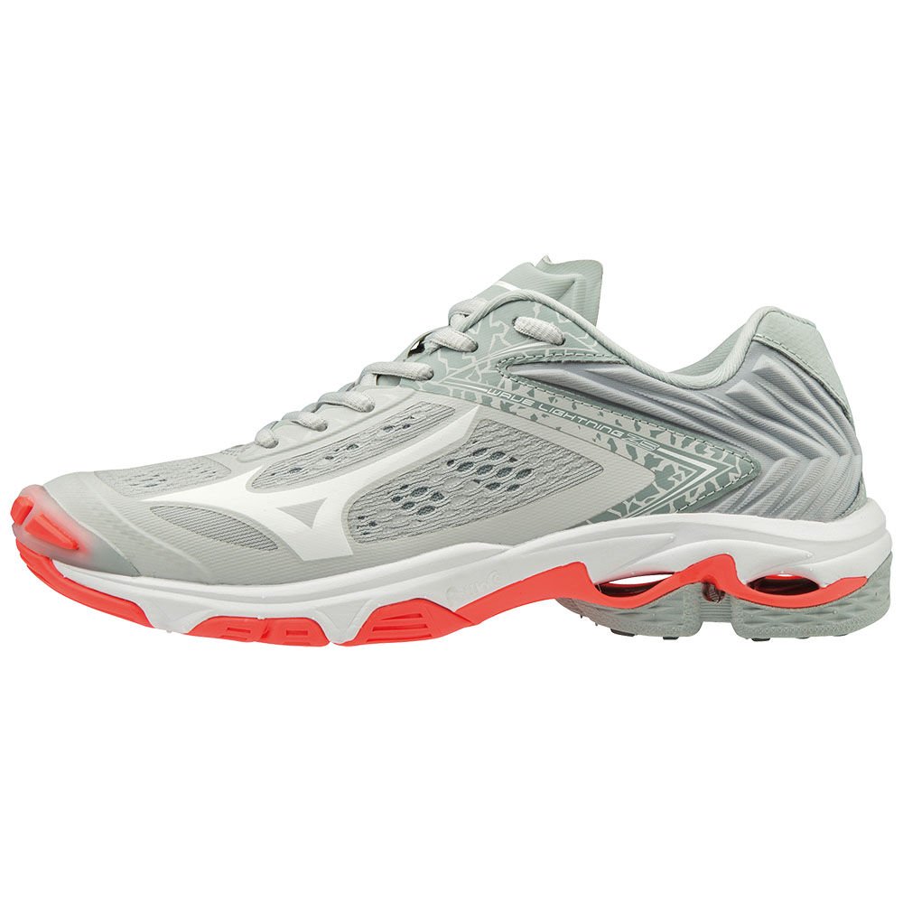 Women's Mizuno Volleyball Shoes Grey/White WAVE LIGHTNING Z5 Shoes - V1GC190060